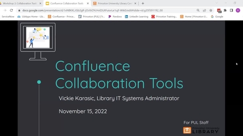 Thumbnail for entry Confluence: Collaboration Tools