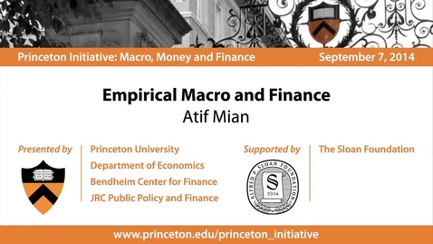 Thumbnail for Empirical Macro and Finance