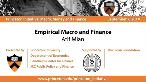 Thumbnail for entry Empirical Macro and Finance