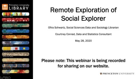 Thumbnail for entry Remote Exploration of Social Explorer