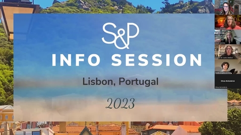Thumbnail for entry SPO Summer Programs 2023: Princeton in Portugal Information Session