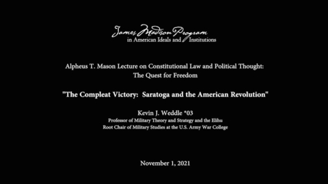 Thumbnail for The Compleat Victory: Saratoga and the American Revolution