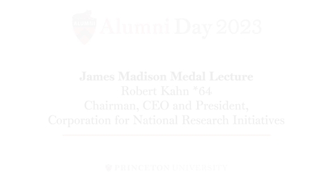 Thumbnail for entry 2023  Alumni Day Madison Medal Lecture - Dr. Robert Kahn *64