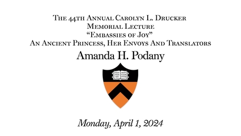 Thumbnail for entry The 44th Annual Carolyn L. Drucker Memorial Lecture