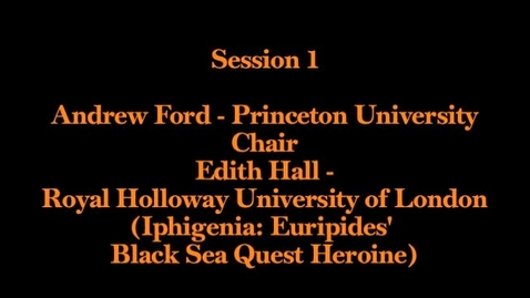 Thumbnail for Session 1-013