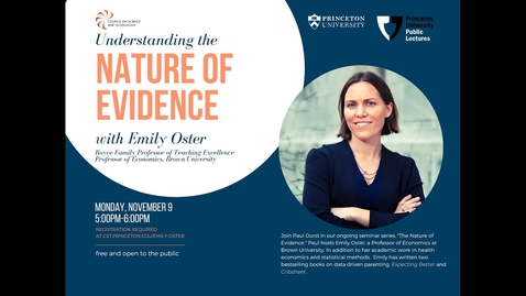 Thumbnail for entry Nature of Evidence with Emily Oster