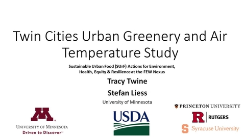 Thumbnail for Urban Greenery and Air Temperature