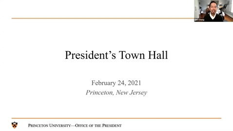 Thumbnail for entry President's Town Hall 2/24/21