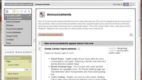 Thumbnail for entry How to Upload a Syllabus to Blackboard