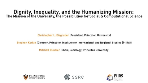 Thumbnail for The Dignity &amp; Debt Network Conference - Dignity, Inequality, and the Humanizing Mission: The Mission of the University, the Possibilities for Social &amp; Computational Science