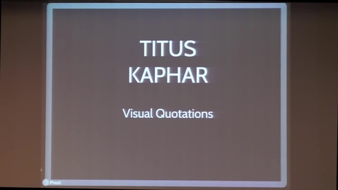 Thumbnail for entry Artist Talk | Titus Kaphar