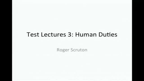 Thumbnail for Human Duties
