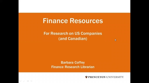 Thumbnail for entry JIW Finance Domestic Companies Data Resources