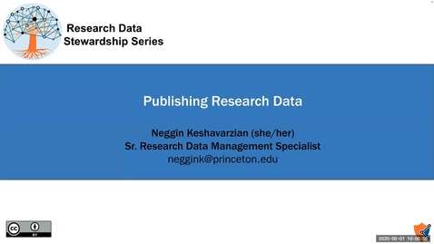 Thumbnail for Publishing Research Data