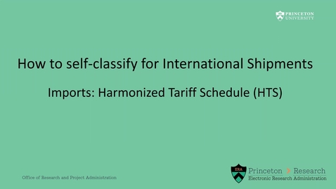Thumbnail for entry How to find the Harmonized Tariff Schedule Number (HTS)