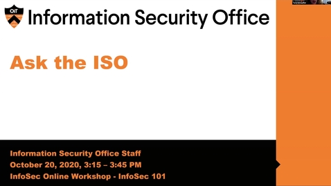 Thumbnail for Webinar: Ask the ISO