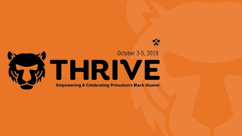 Thumbnail for entry Thrive - A Conversation with Christopher L. Eisgruber '83