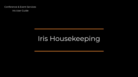 Thumbnail for entry Iris Housekeeping for Building Services 2023