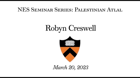 Thumbnail for NES Seminar Series - Robyn Creswell