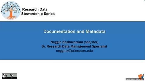 Thumbnail for Documentation and Metadata