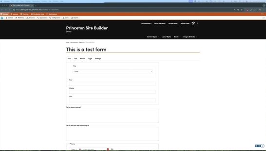 Webform: CAPTCHA for SPAM prevention