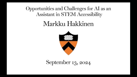 Thumbnail for Opportunities and Challenges for AI as an Assistant in STEM Accessibility