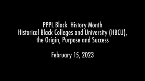 Thumbnail for entry BHM15February2023_HBCU