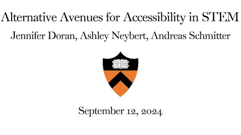 Thumbnail for Alternative Avenues for Accessibility in STEM