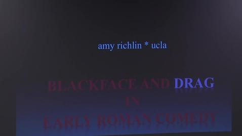Thumbnail for Faber Lectures: Amy Richlin