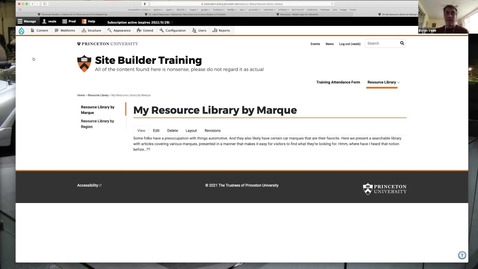 Thumbnail for entry Resource Library Demo from Website Wednesday, April 21, 2021