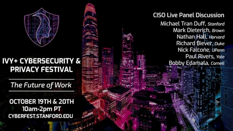 Thumbnail for entry CISO Panel Discussion
