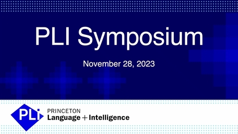 Thumbnail for entry PLI Symposium 11/28 Chi Jin