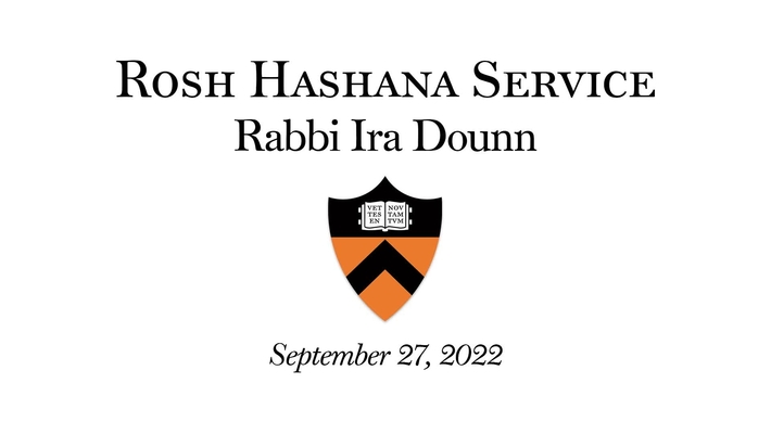 Rosh Hashana Service: Rabbi Ira Dounn Sept.27, 2022