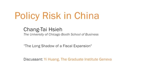 Thumbnail for Policy Risk in China - &quot;The Long Shadow of a Fiscal Expansion&quot;