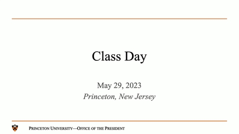 Thumbnail for entry Class Day 2023 