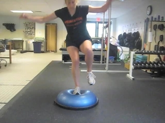 Single Leg Jump and Land on Bosu Ball Princeton University Media