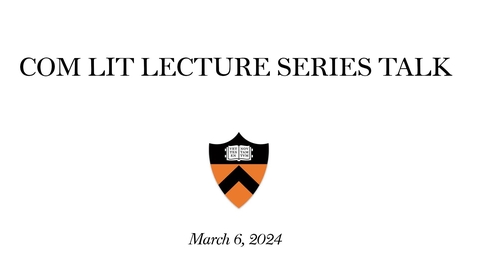 Thumbnail for COM LIT Lecture: Influence &amp; Interference - Paul North - Notes on a Critical Theory out of Schelling (3.06.24)