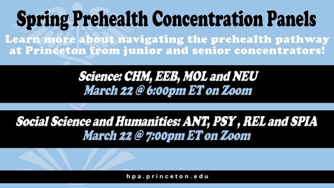 Thumbnail for entry Social Science and Humanities Prehealth Concentration Panel