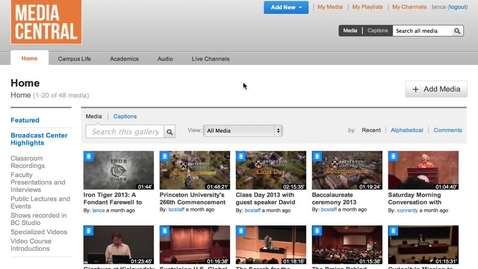 Thumbnail for Media Central tutorial: Get a video's embed code
