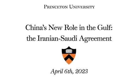 Thumbnail for China’s New Role in the Gulf: the Iranian-Saudi Agreement