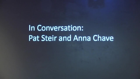 Artist Talk: Pat Steir Saturday, October 8, 2016