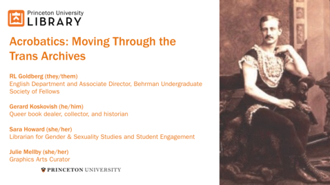 Thumbnail for Acrobatics: Moving Through the Trans Archives