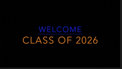 Thumbnail for entry New College West_Welcome Class of 2026