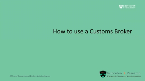 Thumbnail for How to use a Customs Broker