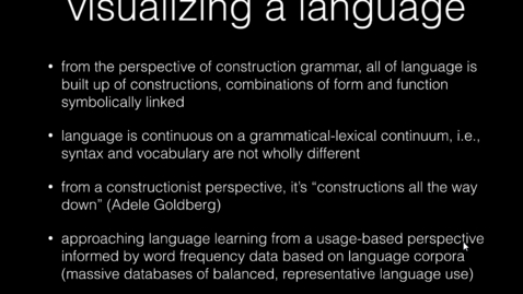 Thumbnail for entry Visualizing Russian: Teaching Vocabulary at the Intersection of Frequency, Grammar, and Communication