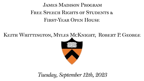 Thumbnail for Free Speech Rights of Students with Keith Whittington and Myles McKnight