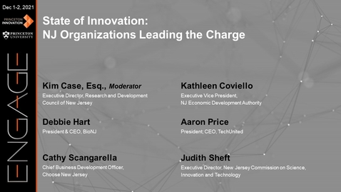 Thumbnail for entry Engage 2021 - State of Innovation: NJ Organizations Leading the Charge