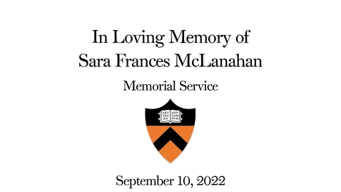 Thumbnail for In Loving Memory of Sara Frances McLanahan - Memorial Service