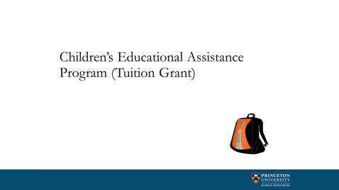 Thumbnail for Children's Educational Assistance Program (Tuition Grant)