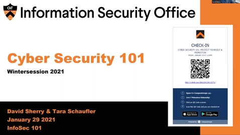 Thumbnail for Cyber Security 101 - Wintersession 2021